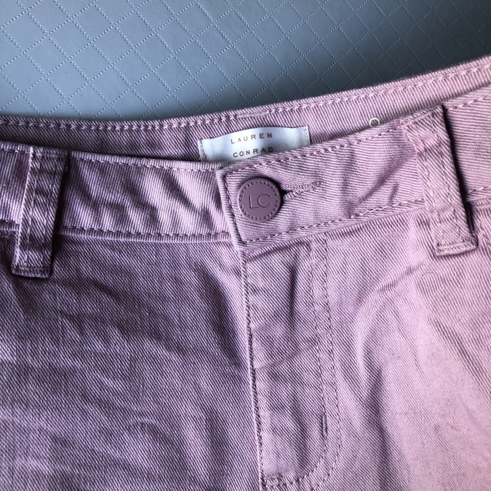 Pastel Purple Lauren Conrad Jean Shorts - Picture 2 of 5